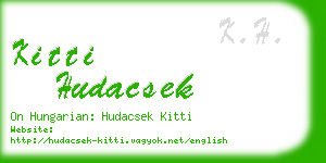 kitti hudacsek business card